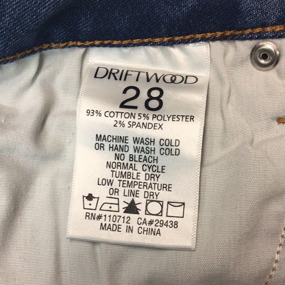 Driftwood Jackie High Rise Lace Patchwork Distressed Jeans. Sz 28 - Picture 8 of 11